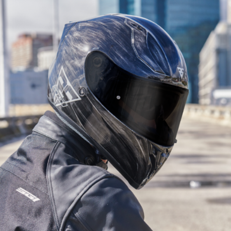 SGI Seca Dark Star Motorcycle Helmet | Helmets South Africa